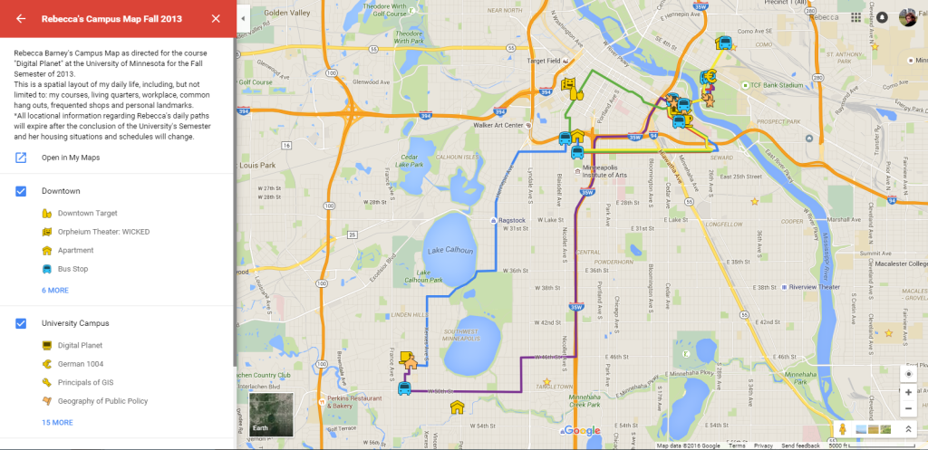 Rebecca’ Campus Map, 2014. Coursework for Geog 3521. Made with Google Mapping Engine.  For a link to the map, please click the icon to the right. 