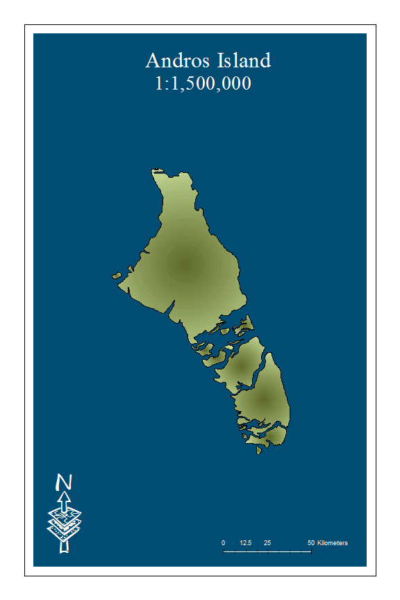 Andros Island Generalization Exercise, 2015. Coursework for GIS 5571. Made with ESRI’s ArcGIS