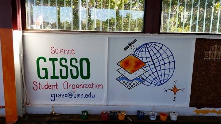 GISSO “Paint the Bridge” Panels, 2015. Latex Pain on Wooden Panels inside Washington Avenue Bridge. Designed and Painted by Rebecca Barney.