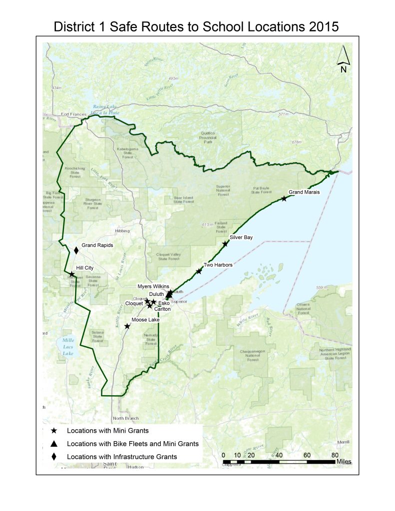 Legislative Report Maps (1 of 7), 2015. Made for MnDOT. Created with ESRI’s ArcGIS