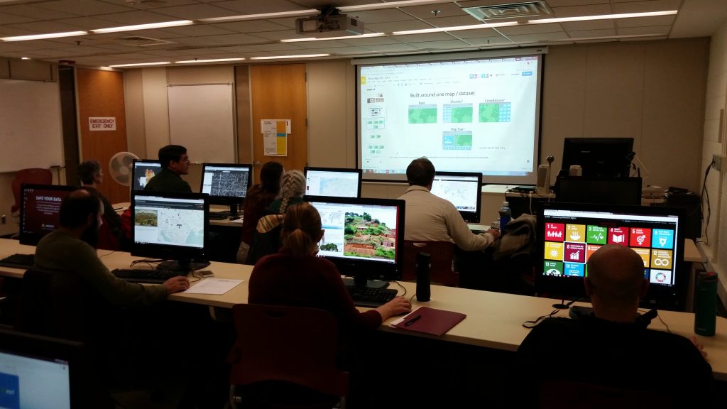 U-Spatial Training Workshop Attendees, 2017. Updated, Developed and Taught U-Spatial’s Workshop Curriculum for Mapping 101, GIS 101, QGIS 101, Collector 101, Storymaps 101 and more. 