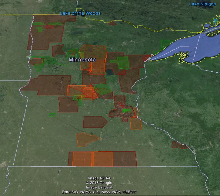Alternative Transit Service Providers Map, 2013. Made for Professor Francis Harvey and MnDOT. Created with GoogleEarth in KML.