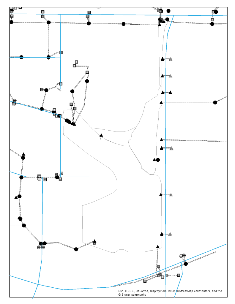 Water Journeys Storm Drain to Sarita Map, 2016. Designed an interactive connect-the-dots map outlining storm drains for students to “draw in” the pipes. Created with ESRI’s ArcGIS 