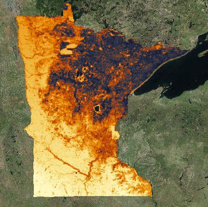 Ground-testing Evaluation Minnesota Solar Suitability Map, 2016. Made for U-Spatial.  Evaluated using Microsoft Excel